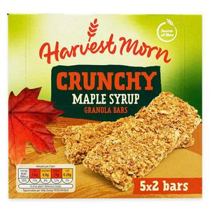 Harvest Morn Crunchy Maple Syrup Granola Bars 5x42g