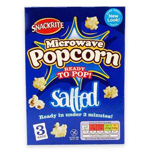 Snackrite Microwave Popcorn Salted 91g