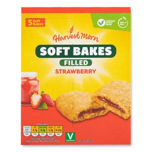 Harvest Morn Strawberry Filled Soft Bakes 5x50g