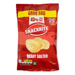 Snackrite Ready Salted Crisps 45% Less Salt 45g