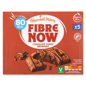 Harvest Morn Chocolate Fudge Brownies Fibre Now Bars 5x24g