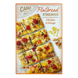 Carlos Stonebaked Flatbread Chicken & Mango 390g