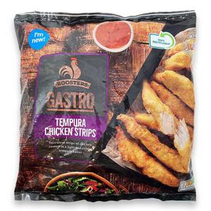 Roosters Gastro Tempura Chicken Strips 600g