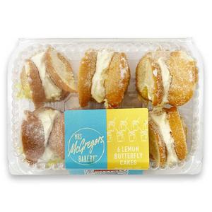 Mrs McGregors Lemon Butterfly Cakes 6 Pack