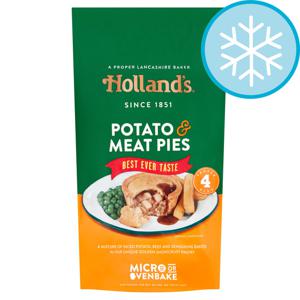 Hollands Potato & Meat Pies 4 Pack