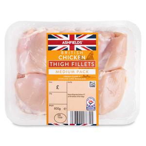 Ashfields British Chicken Thigh Fillets 600g