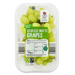 Natures Pick White Seedless Grapes 500g