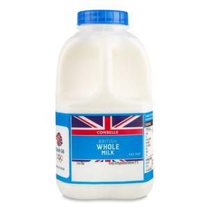 Cowbelle British Whole Milk 1 Pint