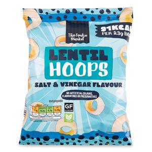 Foodie Market Salt & Vinegar Lentil Hoops 23g