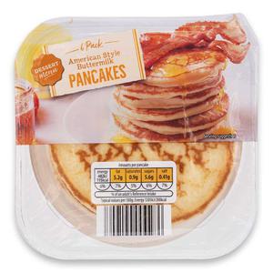 Dessert Menu American Style Buttermilk Pancakes 6 Pack