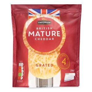 Emporium British Mature Grated Cheddar 250g