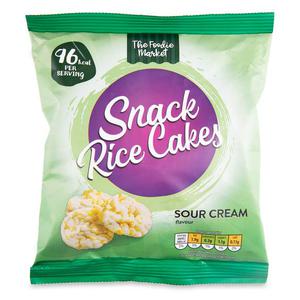 The Foodie Market Sour Cream Flavour Rice Cakes 23g