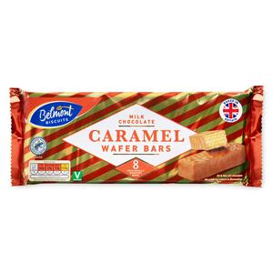 Belmont Milk Chocolate Caramel Wafer Bars 224g