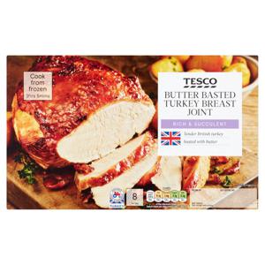 Tesco Butter Basted Frozen Turkey Breast Joint 1.56Kg