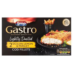 Youngs Gastro 2 Lemon & Parsley Cod Fillets 270G