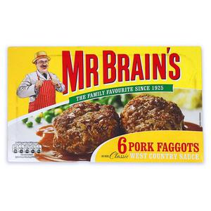 Mr Brains 6 Pork Faggots 656g