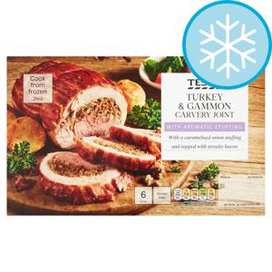 Tesco Frozen Turkey & Gammon Carvery Joint 1.05Kg