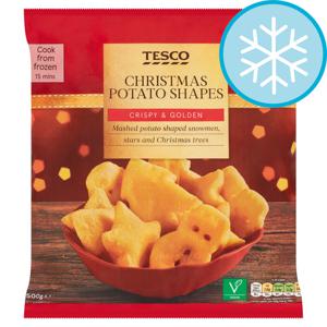 Tesco Christmas Potato Shapes 500G