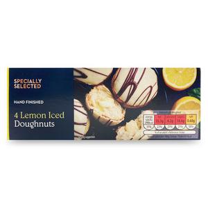 Specially Selected Lemon Iced Doughnuts 4 Pack