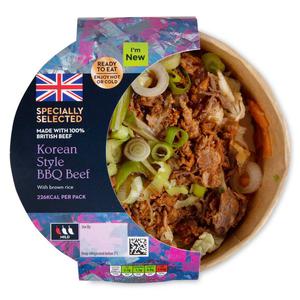 Specially Selected Korean Style BBQ Beef With Brown Rice 270g