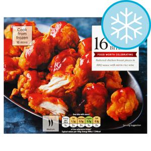 Tesco 16 Spicy Bbq Chicken Bites 240G