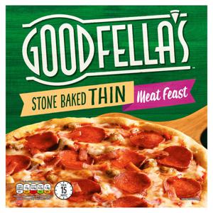 Goodfellas Stone Baked Thin Meat Feast Pizza 345G