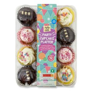 Holly Lane Party Cupcake Platter 12 Pack