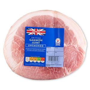 Ashfields Unsmoked British Gammon Joint Typically 2kg