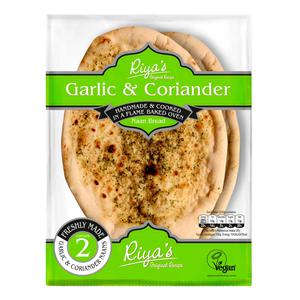 Riyas Original Recipe Garlic & Coriander Naan Bread 2x200g