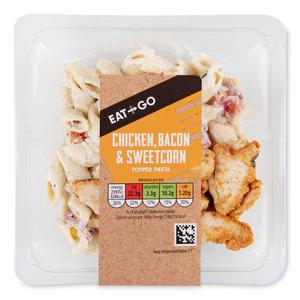 Eat & Go Chicken, Bacon & Sweetcorn Topped Pasta 290g