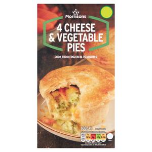 Morrisons Veg & Cheese Pies 4 Pack