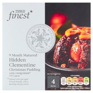 Tesco Finest Hidden Clementine Christmas Pudding 400G