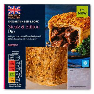 Specially Selected Steak & Stilton Pie 250g