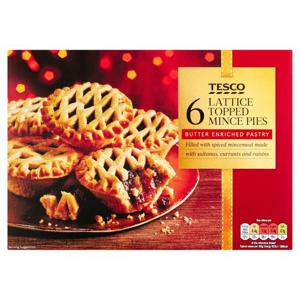 Tesco Lattice Mince Pies 6 Pack