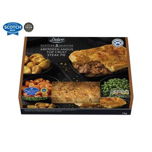 Deluxe Traditional Aberdeen Angus Top Crust Steak Pie