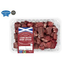 Strathvale Lean Diced Beef Steak