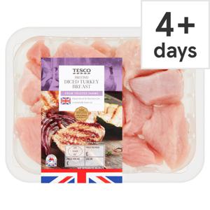 Tesco British Turkey Diced Breast 300G