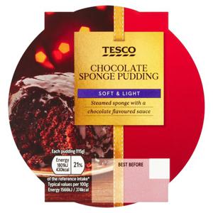 Tesco Chocolate Sponge 115G