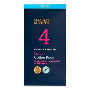 Specially Selected Decaf Lungo Coffee Pods 10x5g