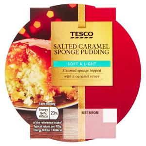 Tesco Salted Caramel Sponge 115G