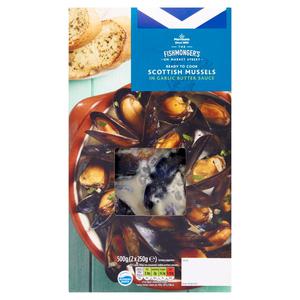 Morrisons Market St Scottish Cooked Mussels In Garlic Butter