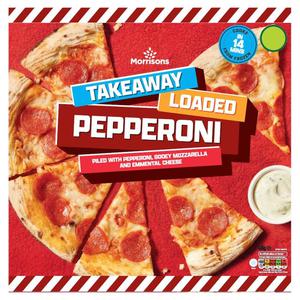 Morrisons Takeaway Classic Crust Loaded Pepperoni Pizza