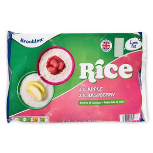 Brooklea Apple & Raspberry Rice 6x180g