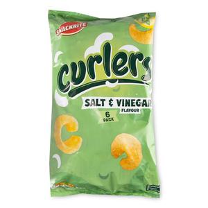 Snackrite Salt & Vinegar Curlers 6x16g