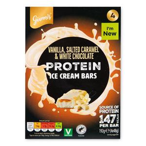 Giannis Vanilla, Salted Caramel & White Chocolate Protein Ice Cream Bars 4x48g