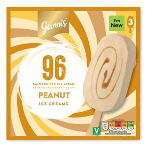 Giannis Peanut Flavoured Ice Creams 3x90ml