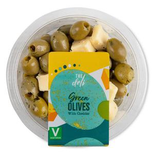 The Deli Pitted Green Olives 150g