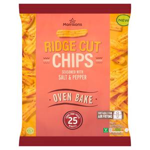 Morrisons Salt & Pepper Ridge Cut Chips