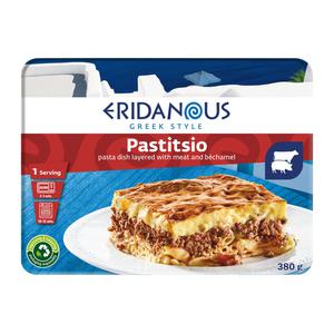 Eridanous Pastitsio Pasta Dish layered with Meat and Bechamel