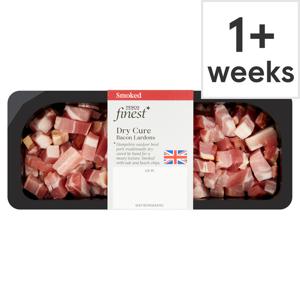 Tesco Finest Dry Cure Bacon Lardons 180G